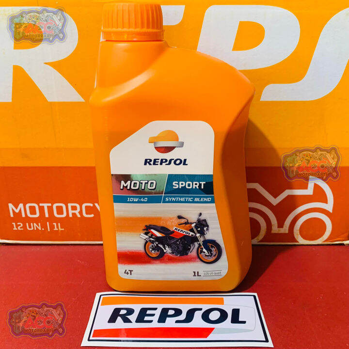 Repsol Oil Moto Sport 4T 10W-40 Synthetic Blend 1L | Lazada PH