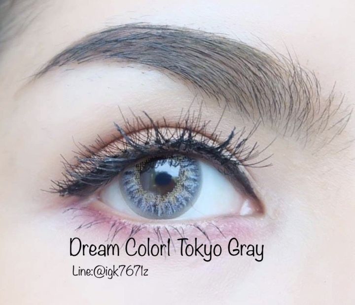 คอนแทคเลนส์-dream-color1-tokyo-gray-brown-ค่าสายตา-0-00-ถึง-7-00