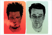 โปสเตอร์หนัง Fight Club 1999 รับทำ โปสเตอร์ติดผนัง ของแต่งบ้าน ของตกแต่งห้องนอน 77poster