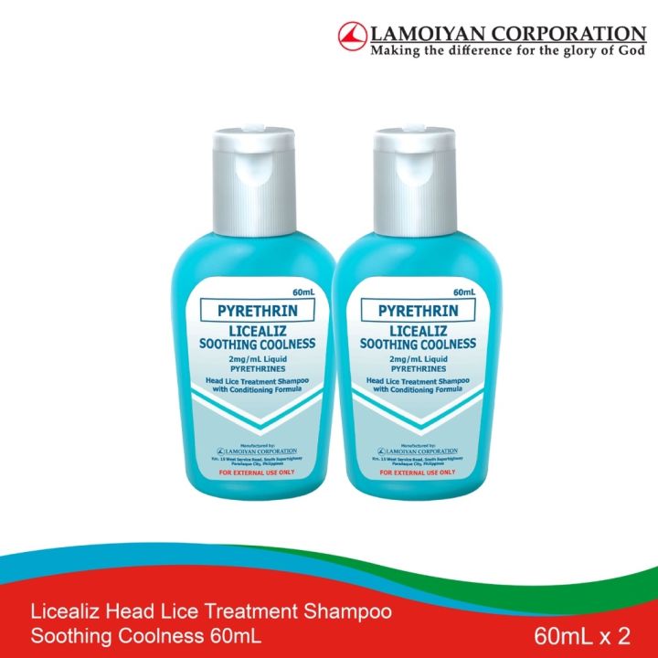 Licealiz Head Lice Treatment Shampoo Soothing Coolness 60mL x2 Lazada PH