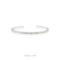 RAVIPA-DIAMOND CUFF WHITE (S) กำไลข้อมือเพชร