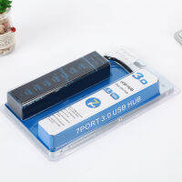 USB 3.0 Hub 7Ports Hi-Speed for PC Laptop black