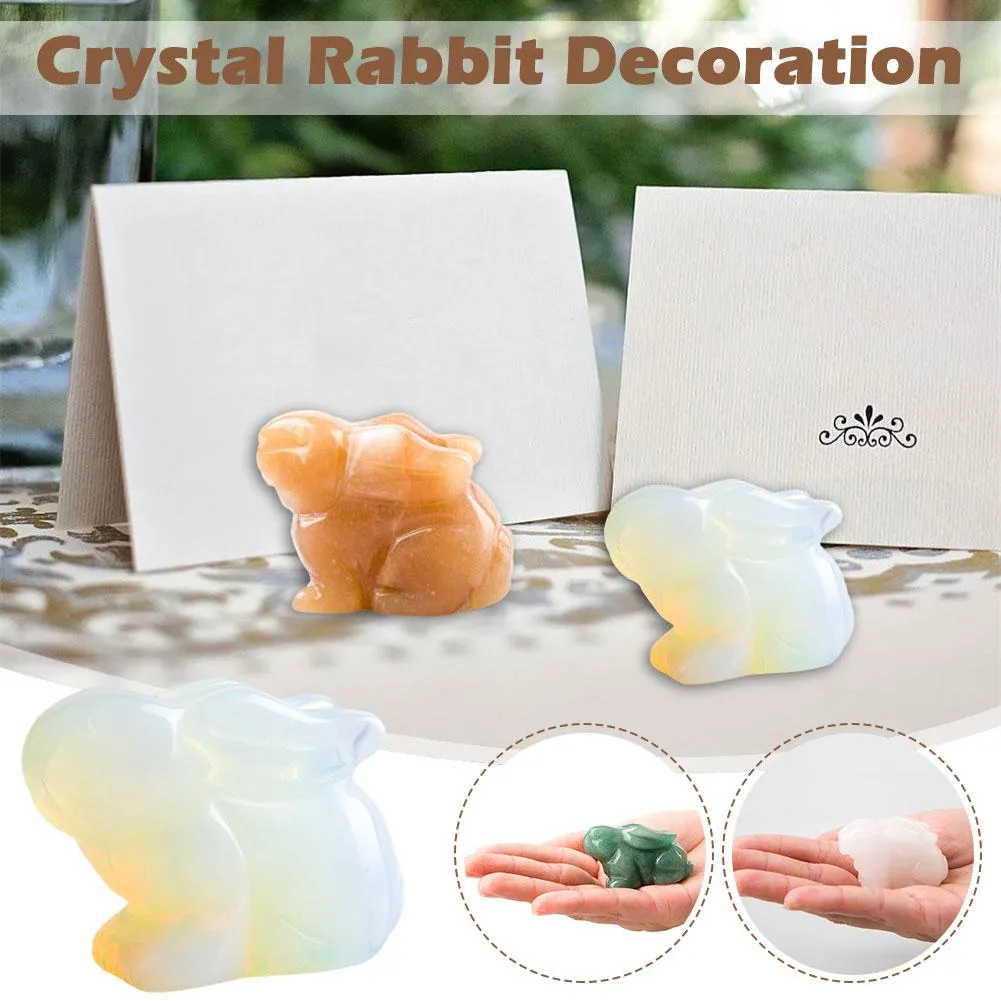 Mini Rabbit Natural Stones Carved Crystals Animal Figurine Crafts DIY  Jewelry Home Decor Ornaments | Lazada PH