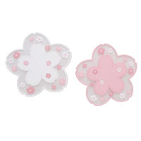 2Pcs Japan Style Cherry Blossom Heat Insulation Table Mat Family Office Anti-skid Tea Cup Milk Mug Coffee Cup Coaster