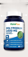 NusaPure Polypodium Leucotomos Extract 2400mg 200 Veggie Capsules (Vegetarian)