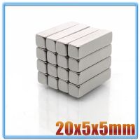 10-200 pcs 20x5x5mm Cuboid Block 20x5x5 mm Super Strong N38 high quality Rare Earth magnets 20x5x5 Neodymium Magnet 20mmx5mmx5mm