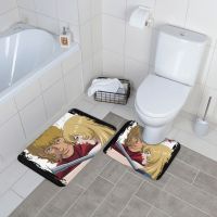 [A VOGUE] Space MoviePolyester 2 Piece Bathroom Mat Set อ่างอาบน้ำ Soft Bathroom Rug