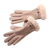 DYNWAVE Velvet Warm Gloves Non-Slip Simple Windproof for Outdoor Gym Mountaineering