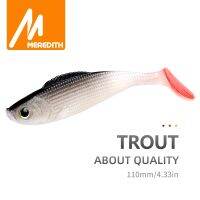 MEREDITH Trout 3D Fish Lifelike Lures 10PCS/lot 13g/110mm Hot Model Fishing Soft Lures