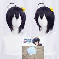 Chuunibyou Demo Koi Ga Shitai ริกก้า Takanashi วิกผมคอสเพลย์ตาทนความร้อนได้ผมฮาโลวีนวิกผมงานเลี้ยง + ตาข่ายคลุมผมสำหรับใส่วิก