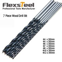 Flexsteel 7ชิ้นเฟอร์ราเมนทัสบิดยาวเป็นพิเศษ Set Mata Bor เจาะไม้12 "/300มม. คีมเจาะรูเข็มขัดเจาะไม้