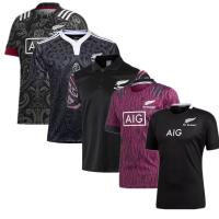 2021 Maori All Blacks Home Rugby Jersey New Zealand Rugby Shirt 100Th Anniversary Edition Jerseys Big Size 5Xl