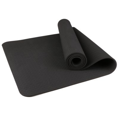 Yoga Mat, Eco Friendly Rope Fitness Exercise Mat with Carrying Strap for Yoga, Pilates and Floor Exercises-183x61x0.8cm