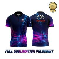 Toyota Poloshirt Full Sublimation Print - High Quality Toyota Polo Shirt, High Definition Print