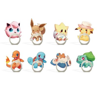 Cartoon Pikachu Bulbasaur Holder Cookies Support Celular