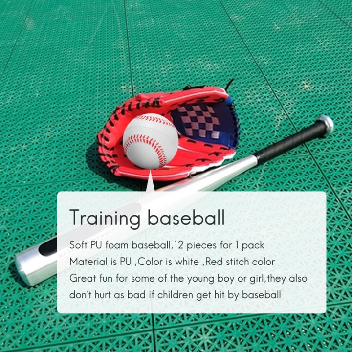 12pack-baseball-foam-softball-9inch-adult-youth-training-sporting-batting-ball-for-game-pitching-catching-training