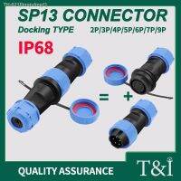 ✺ IP68 SP13 Docking Aviation Connector Butt Joint Male Female Socket 2/3/4/5/6/7/9Pins Waterproof Plugs Solderless Installation