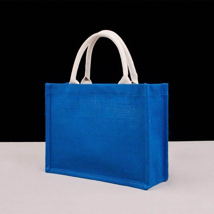 large-capacity-blue-burlap-tote-bag-shopping-bag-portable-eco-friendly-storage-organizer-unisex-student-handbag-shoulder-bag