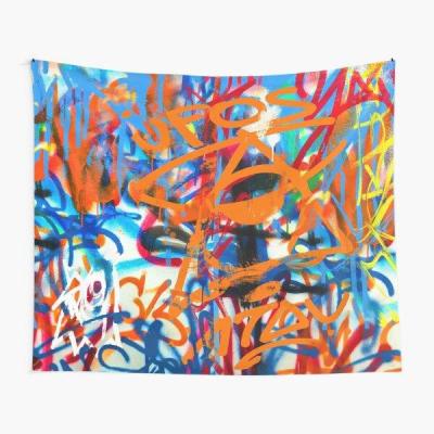 【cw】 Graffiti Tapestry Colored Bedspread Bedroom Travel Home Decoration Art Hanging Wall Decor Yoga Room Blanket Beautiful Printed 【hot】 !