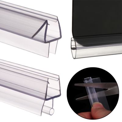 New Bathroom Shower Screen Door Seal Strip of 50cm 4 to 12mm Seal Gap Window Door Weatherstrip Window Glass Fixture Accessories