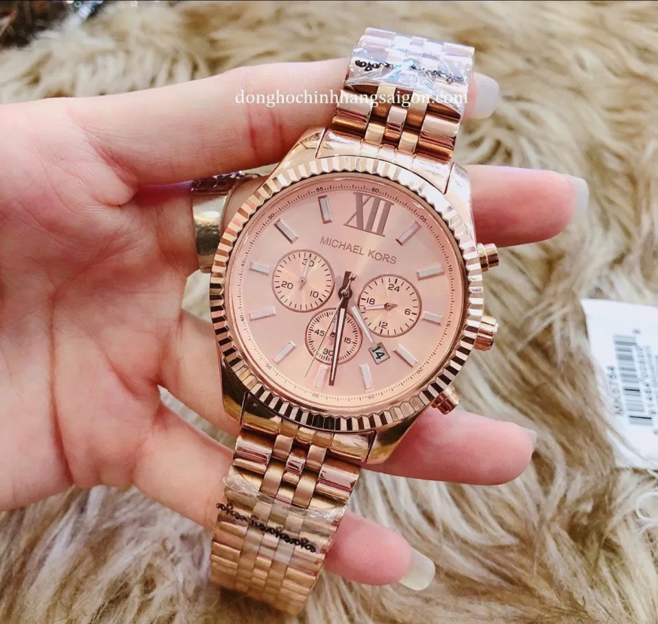 Michael kors sale lexington rose gold