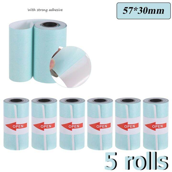 10Rolls Printer Paper,57x25mm,Thermal Paper Rolls,5 No-Sticky 5