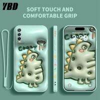 เคสโทรศัพท์ YBD สำหรับ Vivo Y20 2021 Y20i Y20S G Y12S 2021 Y20A Y12A V2027 Y3S V2029 V2038 V2044ฟรีสายคล้อง V2033 V2042 V2039 V2068ของเหลวที่มีลวดลายด้านข้างและ