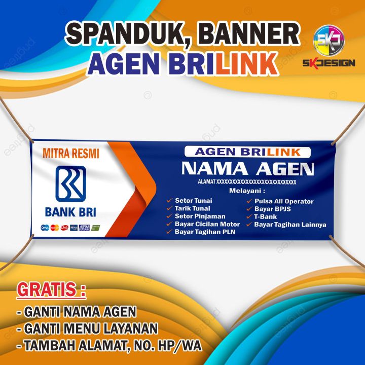 Cetak Banner BRILINK Spanduk AGEN BRILINK | Murah | Lazada Indonesia