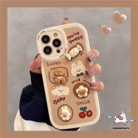 เคสโทรศัพท์มือถือ แบบนิ่ม ลายการ์ตูนกระต่าย กันกระแทก สําหรับ iPhone 7plus 7 8 XR 12 13 14 MAX 6 6s X XS 2020