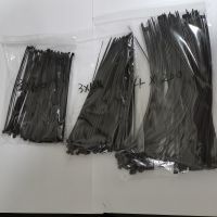 300pcs Combination Set Self-Locking Plastic Nylon Wire Cable Zip Ties 3(1.9)x100  3(1.9)x150 4(2.6)x200  Black Or White Cable Management