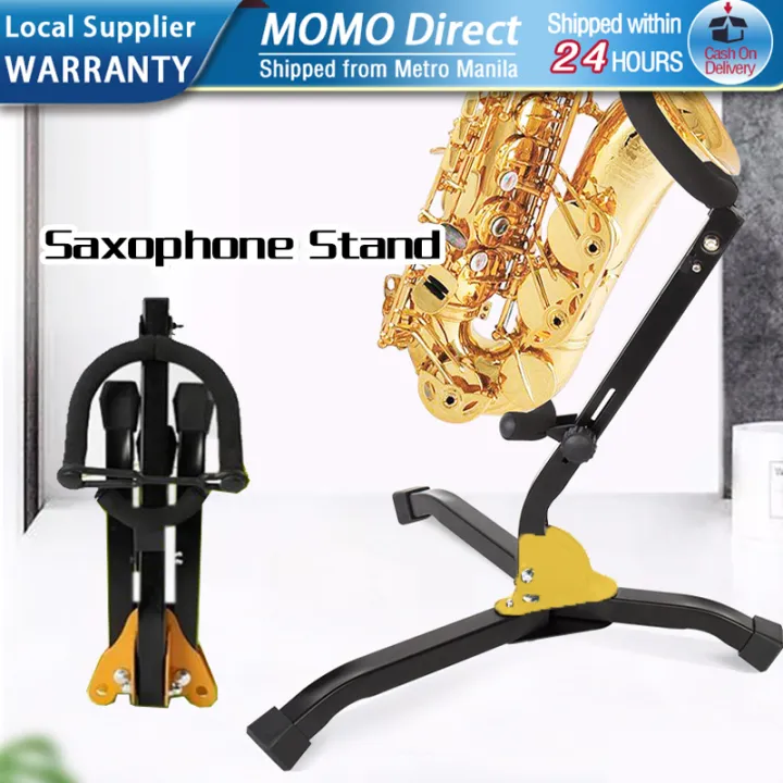 Saxophone Stand Foldable Saxophone Tripod Stand Holder Adjustable Metal