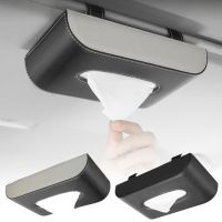 ❡☌☽ Auto Interior Tissue Box Car Accessories Sun Visor Napkin Storage Holder For Bmw E46 E60 F30 For VW For Golf For Tesla For Audi