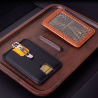 2022 NEW Top Grade Badge ID Holder and Metal Money Clip for Office worker Name Chest Card Cases Leather Holders Hold 1-5 Cards