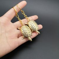 【cw】 Small Gold Colorwonderful Turtle Chains Tortoise Rings Especially Car Keychain New Fashion Pendant 【hot】