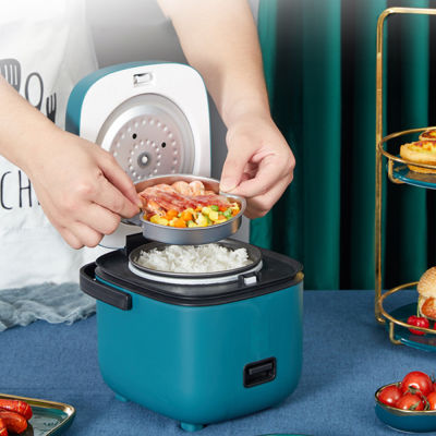 หม้อหุงข้าวขนาดเล็ก Multi-Function เดี่ยวไฟฟ้าหม้อหุงข้าว Non-Stick ในครัวเรือนเครื่องทำอาหารขนาดเล็กทำโจ๊กซุป1.2L EU