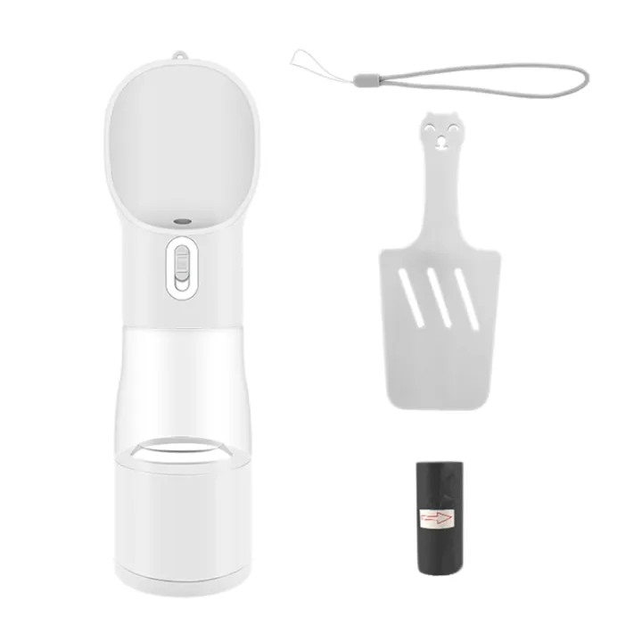 Portable Dog Water Bottle, 4 in 1 Leak Proof Dog Travel Water Bottle