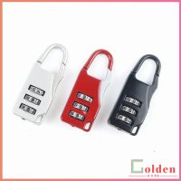 Golden กุญแจล็อคกระเป๋าเดินทาง แบบตั้งรหัส 3หลัก กุญแจล็อคเอนกประสงค์ Luggage lock