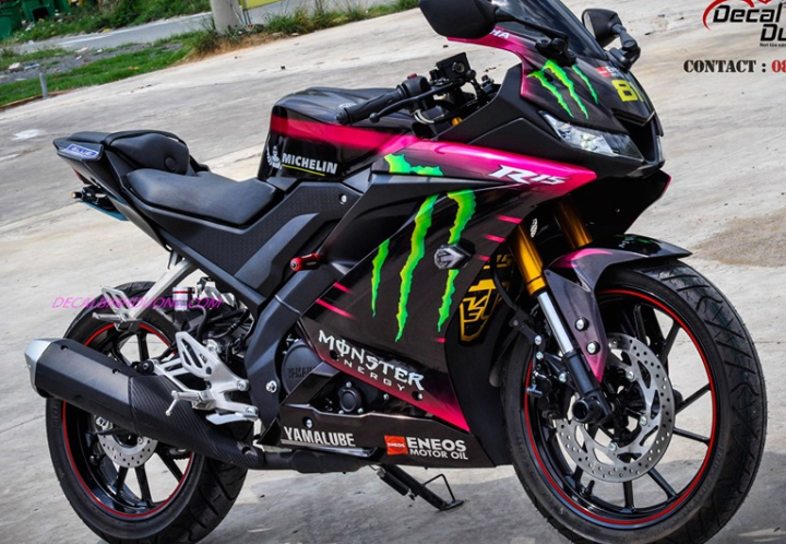 Convert Your Regular 2020 Yamaha R15 V3 into Monster Edition for just Rs  3000