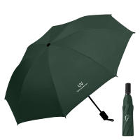 Green Umbrella 8-Bone Extra-Large Reinforced Double Silver Glue Sun Protection UV Protection Rain Or Shine Dual-Use Unisex Umbrella