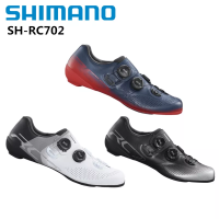 Shimano RC7 RC701 RC702รองเท้าคาร์บอนขี่จักรยานจักรยานรองเท้าคู่ BOA ลูกบิดล็อครองเท้ารุ่นกว้างถนนการแข่งขันจักรยานรองเท้าล็อคตัวเอง SH-RC701 SHIMANO รองเท้า