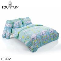 Fountain ผ้าปูที่นอน (ไม่รวมผ้านวม) ชินนามอนโรล Cinnamoroll FTC051 (เลือกขนาดเตียง 3.5ฟุต/5ฟุต/6ฟุต) #ฟาวเท่น เครื่องนอน ชุดผ้าปู ผ้าปูเตียง