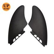UP SURF Vây Một Tab Vây Một Tab Vây Keel Vây Đôi Màu Đen 2 Cái bộ Vây Sợi