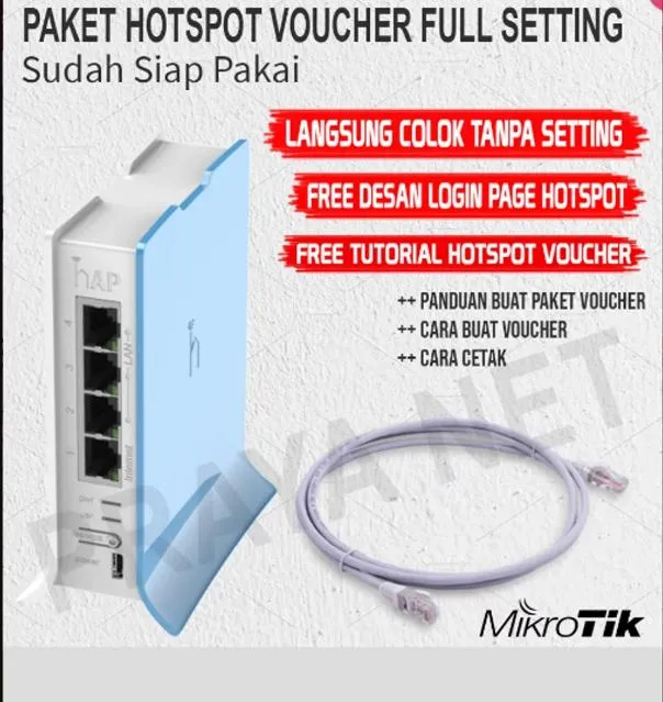 Mikrotik Rb941 Sudah Setting Siap Pakai Untuk Usaha Rt Rw Net Sistem Voucher | Lazada Indonesia