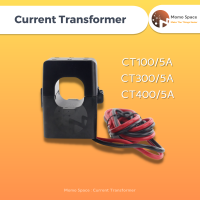 เซนเซอร์วัดกระแสไฟฟ้า หม้อแปลงกระแสไฟฟ้า CT Sensors  CT100 CT300 CT400 AC Current Transformer Diameter 24mm