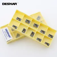 10PCS DESKAR APKT1003PDTR LF6018 เม็ดมีดกัด CNC Lathe Cutting Tools เครื่องมือกลึงสําหรับสแตนเลส