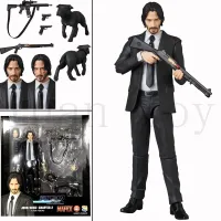 ตุ๊กตาของเล่นโมเดลสยองขวัญ Mafex 085 JOHN WICK บทที่2ตุ๊กตาขยับแขนขาได้6นิ้วแบบใหม่ของขวัญฮาโลวีน