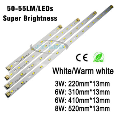 5730SMD LED Tube Light Panel, 3W 6W 8W LED Strip Lamp Plate 100-110LMW Super Brightness With Cable connector
