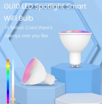 Tuya ไวไฟอัจฉริยะหลอดไฟ RGBW LED อัจฉริยะ GU10ถ้วยหลอดไฟไฟสปอร์ตไลท์