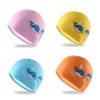 1-10 Years Old Cartoon Animal Children Swimming Caps Elastic Elastic Boys Gilrs Swimming Hat Long Hair Waterproof Swim Pool Cap Swim Caps