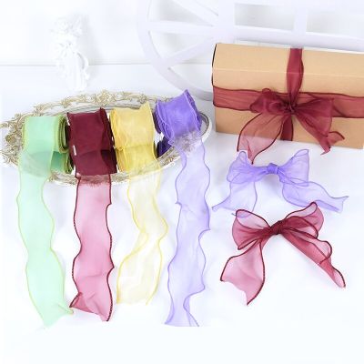 5m Fishtail Ribbons for Flowers Bouquet Gift Packaging for Valentines Day Wedding Decorations DIY Bow Hair Accessories Material Gift Wrapping  Bags